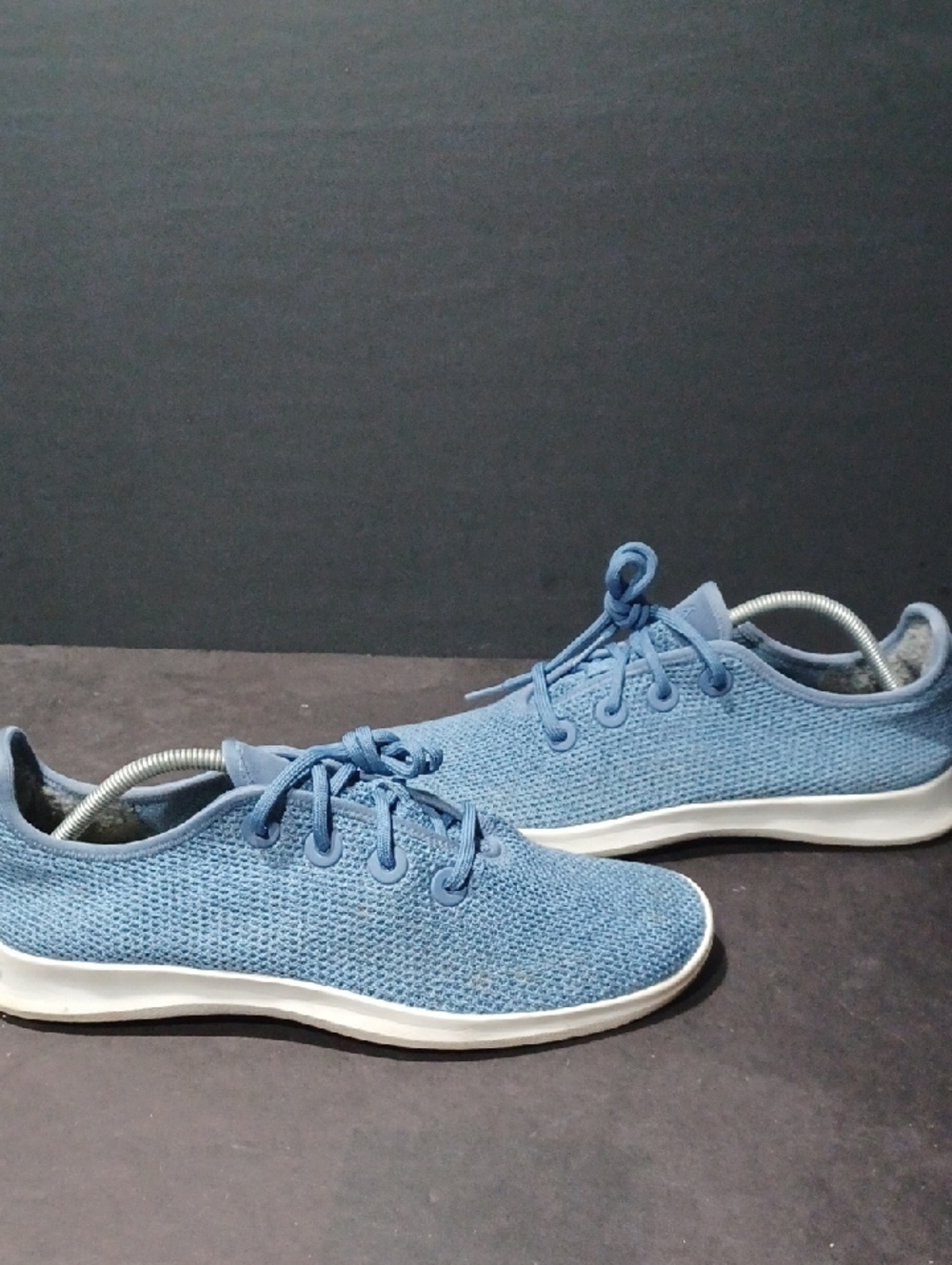 Men's Lightweight Knit Lace-Up Sneakers - Blue Sz 12